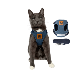 "The Jean Jacket" Limited Edition Cat Harness & Leash Set - Medium