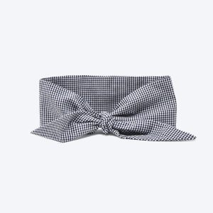 CLASSIC NECKTIE - Navy Gingham, L