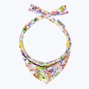 PRIDE BANDANAS - WHITE SPLATTER, S