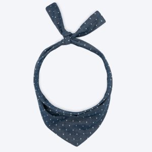 CLASSIC BANDANA - Denim Polkadot, L